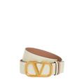 4cm Reversible V Logo Leather Belt