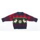 Real Clothes Boys Multicoloured Geometric Pullover Jumper Size 0-3 Months