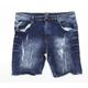 Twisted Soul Mens Blue Cotton Bermuda Shorts Size 38 in L10 in Regular