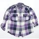 Burton Mens Multicoloured Check Button-Up Size L