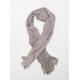 EDC Brown Geometric Womens Open-Knit Scarf