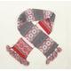 Preworn Girls Grey Floral Knit Scarf Scarves & Wraps One Size