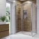 1400x900mm Rectangular Sliding Shower Enclosure with Shower Tray - Carina