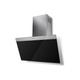 Faber Daisy 80cm Angled Cooker Hood - Black Glass