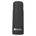 Double Walled Rubber Finish Flask - 350ml - Black