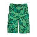 Printed Kids Cargo Shorts - Green