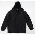 Trespass Mens Black Rain Coat Coat Size L Zip