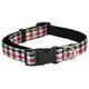 Wag 'N' Walk Fashion Dog Collar - Red Check - 18-28 x 1 inch