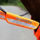 Shires Equi-Flector Orange Bridle Bands - One Size