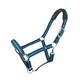 Mark Todd Deluxe Padded Headcollar with Leadrope Navy and Petrol - Full