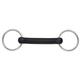 Shires Flexible Rubber Mouth Snaffle - Black Rubber - 4.5