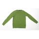 Ted Baker Mens Green V-Neck Wool Pullover Jumper Size L