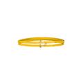 Bottega Veneta Triangle Leather Belt in Pollen & Gold - Mustard. Size S (also in L, M).