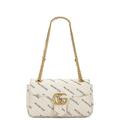 gucci Gucci x Balenciaga GG Marmont Leather Chain Shoulder Bag in White - White. Size all.