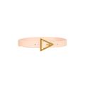 Bottega Veneta Triangle Belt in Melon Washed & Gold - Blush. Size 70 (also in 65, 80).