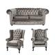 Chesterfield 2 Seater Sofa + 1 x Mallory Wing Chair + 1 x…