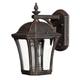 HK/WABASH2/S Wabash 1 Light Small Wall Lantern Light In Mocha