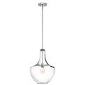 KL/EVERLY/P/M CH Everly 1 Light Medium Ceiling Pendant Light In Chrome