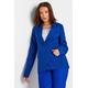 Lts Tall Cobalt Blue Scuba Crepe Tailored Blazer 10 Lts | Tall Women's Blazer Jackets