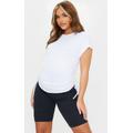 Maternity White Ruched Bump T Shirt