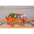 UGears 3D Colouring Biplane Wooden Model Kit