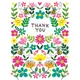 Rachel Ellen Floral Thank You Cards, Pack of 10, White/Multi
