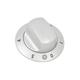 Zanussi Silver Dual Hob Control Knob 3491170126