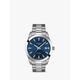 Tissot T1274104404100 Men's Gentleman Titanium Date Bracelet Strap Watch, Silver/Blue