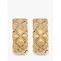 Eclectica Vintage 18ct Gold Plated Half Hoop Clip-On Earrings, Dated Circa 1980s