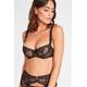 Aubade A La Folie Half Cup Bra Black Khol Size: 36B