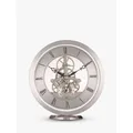 Acctim Millenden Skeleton Mantel Carriage Clock, 13cm, Silver