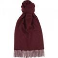 Herring Plain Cashmere Scarf in Burgundy Cashmere