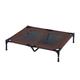 PawHut Large Elevated Pet Cot Portable Sleeping Bed for Indoor/Outdoor - Brown