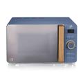 Swan SM22036BLUN Retro 800W Digital 20L Nordic Digital Microwave - Blue