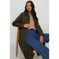 Lightweight Cotton Longline Parka Coat