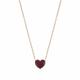 Nomination Rose Gold & Red Crystal Heart Easychic Necklace