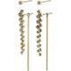 Pilgrim Gold Jolene Crystal Chain Earring Set - Gold