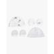 John Lewis Premature Baby GOTS Organic Cotton Elephant Stripe Hat & Mittens Set, Pack of 2, Grey