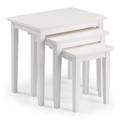 Julian Bowen Cleo Nest Of Tables Pure White Finish