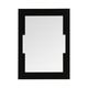Interiors By Premier Wall Mirror MDF / Mirrored Glass - Black