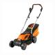 Yard Force 40V 32Cm Cordless Lawnmower W/ 2.5Ah Lithium-ion Battery & Quick Charger - Orange