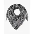 HotSquash Large Chiffon Sarong Scarf, Grey Oil On Water