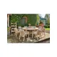KETTLER Cora 8 Seat Round Garden Dining Table, FSC-Certified (Acacia Wood), Natural