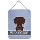 Caroline's Treasures Wire Haired Dachshund Chocolate Welcome Wall or Door Hanging Prints Multicolored 12x16