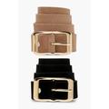 2 Pack Suedette Boyfriend Belts