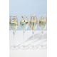Cheers Metallic Gold Set Of 4 7Oz Flute Glasses