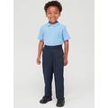 Everyday Boys 2 Pack Pull On School Trousers - Navy, Navy, Size Age: 6-7 Years