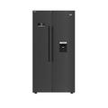 Beko Asd2341Vb Harvestfresh American Style Fridge Freezer With Water Dispenser – Black