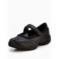 Skechers Girls Velocity Pouty Uniform Mary Jane Trainer - Black, Black, Size 4 Older