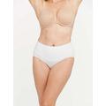 Spanx Cotton Comfort Smoothing Compression Brief, White, Size Xs, Women